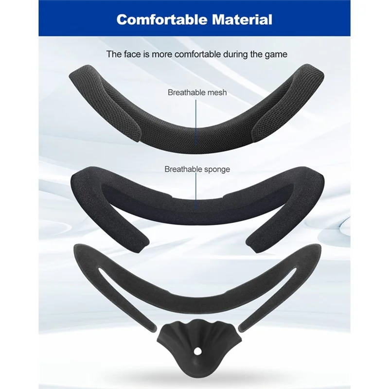 Adjustable Size VR Facial Interface Support Bracket Foam Pad For Oculus Quest 2 Interface Facial Pad 2 VR Accessories