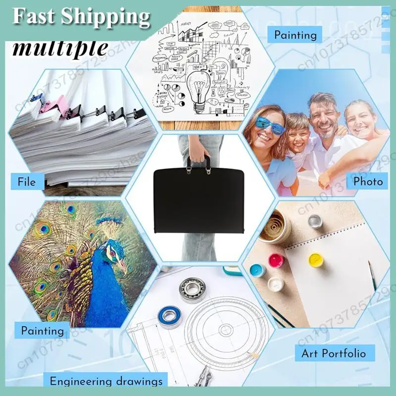 

-A01R Папки с ручками и застежкой-молнией - 2 упаковки, 11 х 17 дюймов для хранения произведений искусства, ткань Оксфорд с матовыми краями