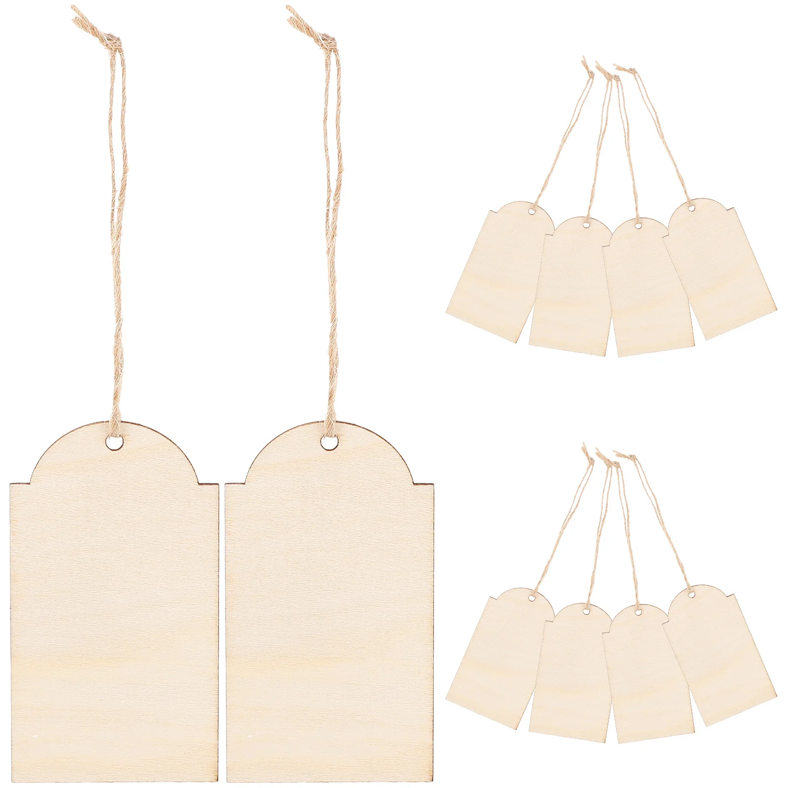 

10 pcs Wooden Tags With Holes Unfinished Blank Hanging Tags For Diy Crafts Christmas Tree Decor Handmade Wood Craft Projects