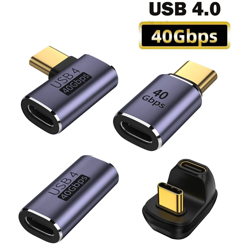

USB4.0 40Gbps OTG Adapter Thunderbolt3 8K@60Hz 100W 5A USB C to Type C Fast Charging Converter USB C Data Adapter For Macbook​