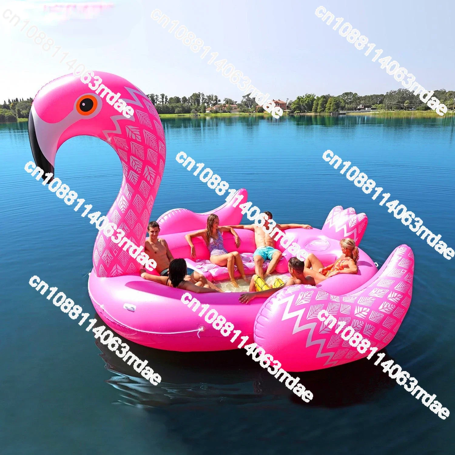 Direct Sales of Inflatable Floating Beds for Multiple People on Water By Inferior Manufactwater To Shanghai Island Floating Raft