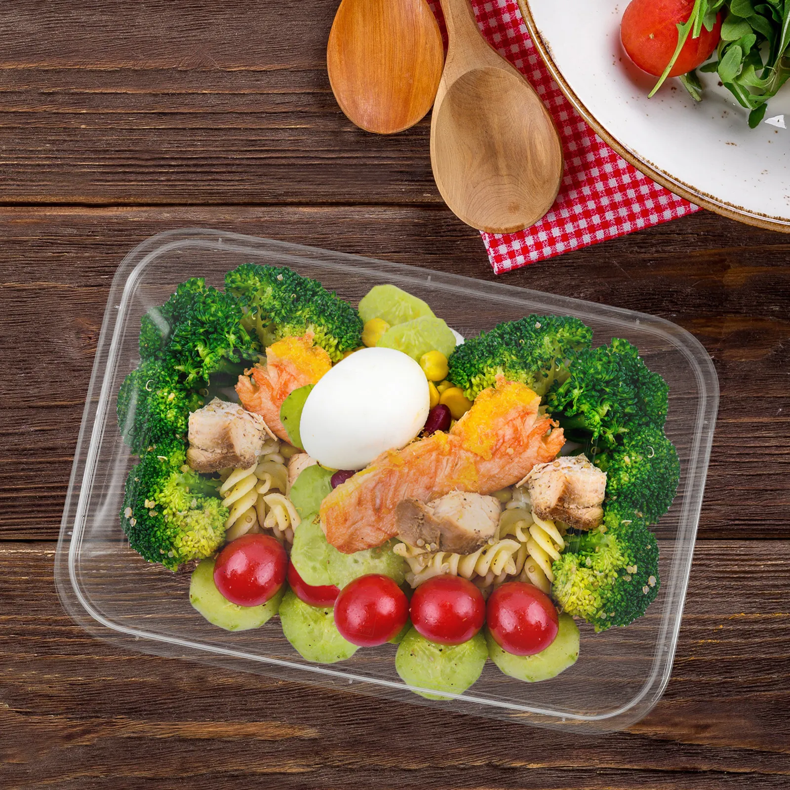 

25 шт. контейнеров для еды в микроволновке, прозрачные пластиковые контейнеры для приготовления еды, герметичные, многоразовые, для работы, школы, путешествий