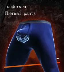 Sous-vêtements thermiques fins pour hommes, pantalons longs, caleçons longs, leggings