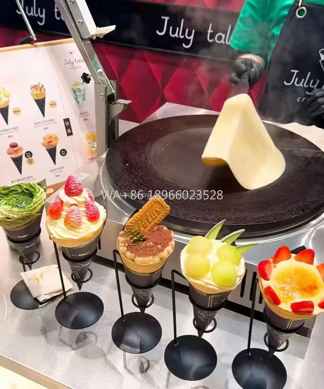 

Pancake Making Machine Crepe Pancake Maker Pancake Baking Machine for Sale