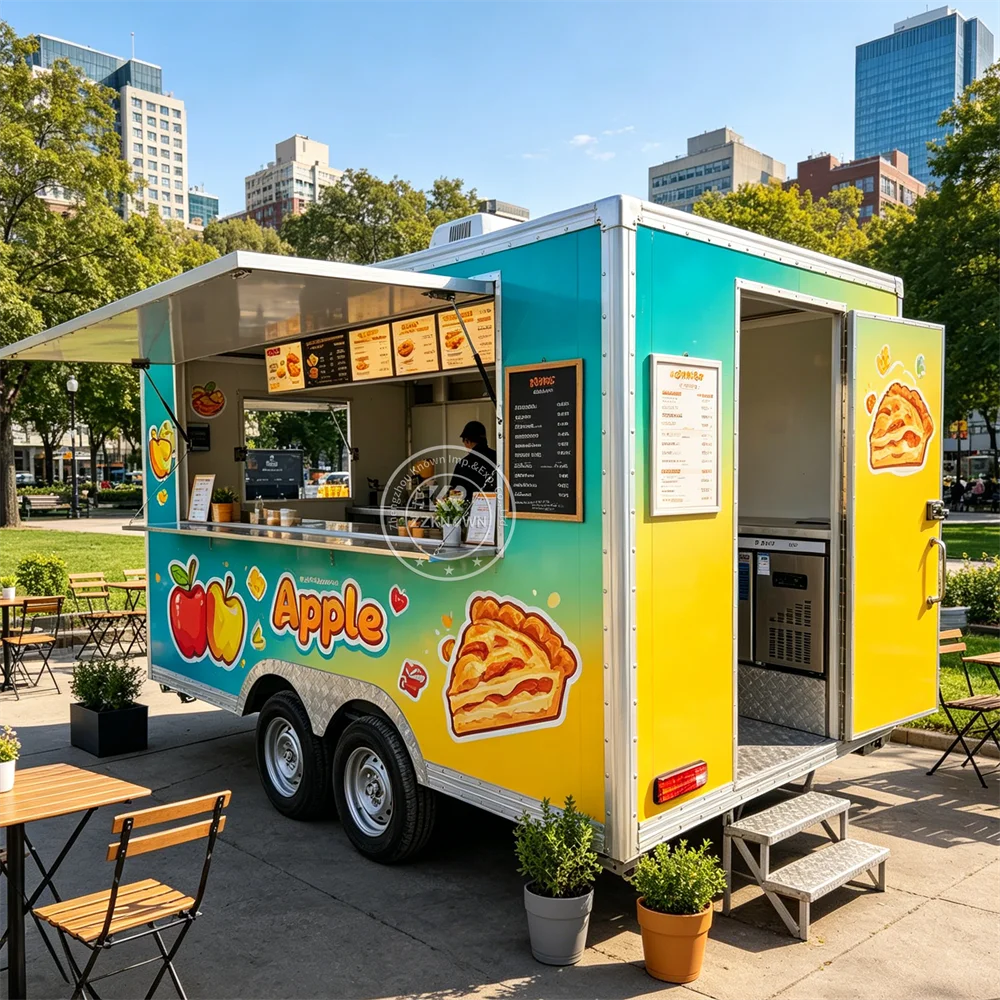 

Coffee Trailer Food Truck Trailer Mobile Kitchen Concession Catering Trailer Coffee Bar Food Truck For Sale