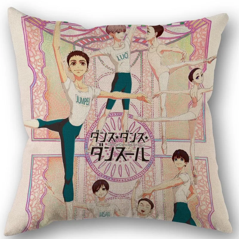 Dance Dance Dance Pillowcase High Quality Home Textile Cotton Linen Fabric 45x45cm One Side Decoration Pillow Covers