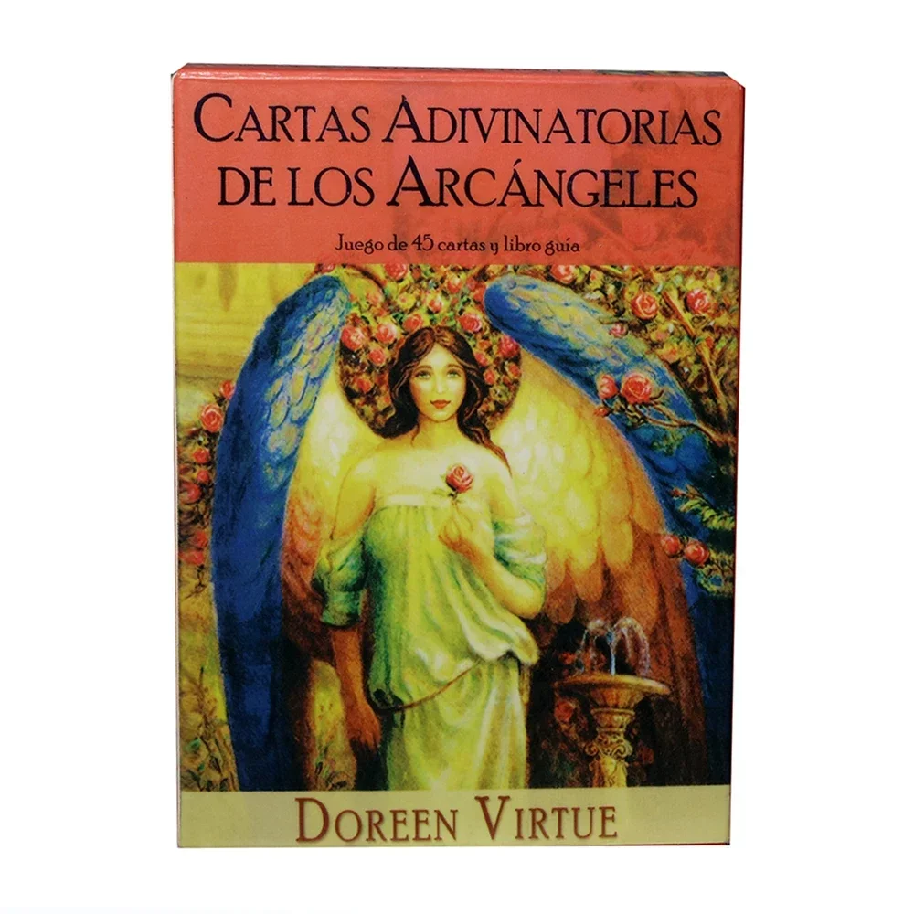 NEW 2024 Spanish Archangel Oracle Cards: A 45-Card Deck and Spanish Guidebook Tarot Cards for Beginners