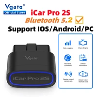 Nuevo Vgate iCar Pro 2S ELM327 Bluetooth 5,2 para Android/IOS/PC OBD2 herramienta de diagnóstico de coche olmo 327 actualizado OBD 2 V2.3 escáner automático