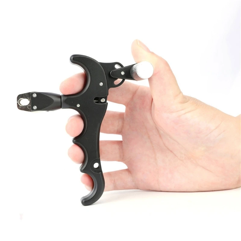 4 Finger Grip Thumb Caliper Triggers Archerys Thumb Caliper Triggers Release Aid for Compound Bow Bowing Release Aids