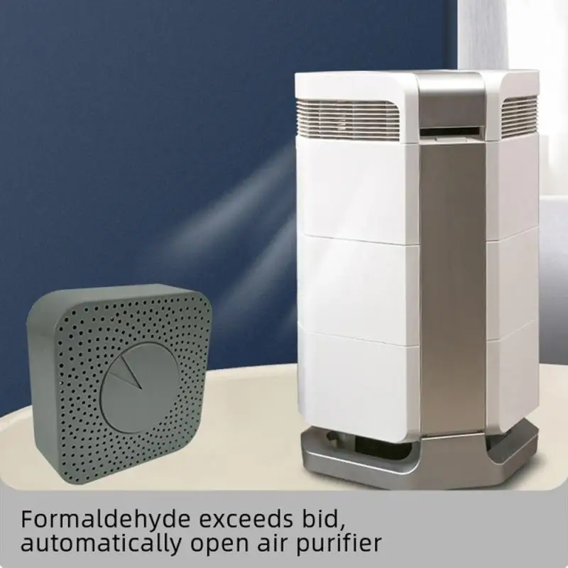 Tuya Smart Zigbee/Wifi Air Detector Box 5in1 Formaldehyde/VOC/CO2/Temperature/Humidity Device Linkage Control In Smart Life APP