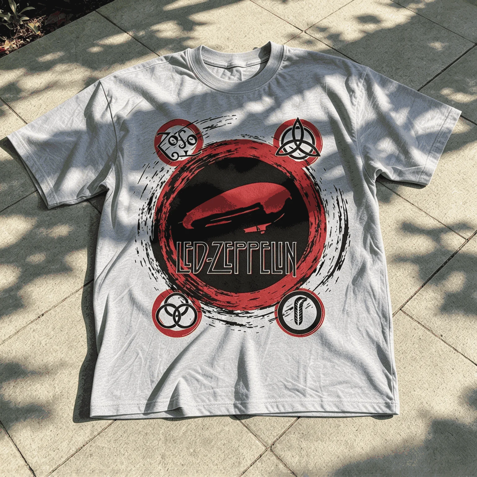 Led Zeppelin Summer New Cotton Retro Unisex Casual Fashion T-shirt High Street Oversized Unisex Trendy Vintage Loose Breathable