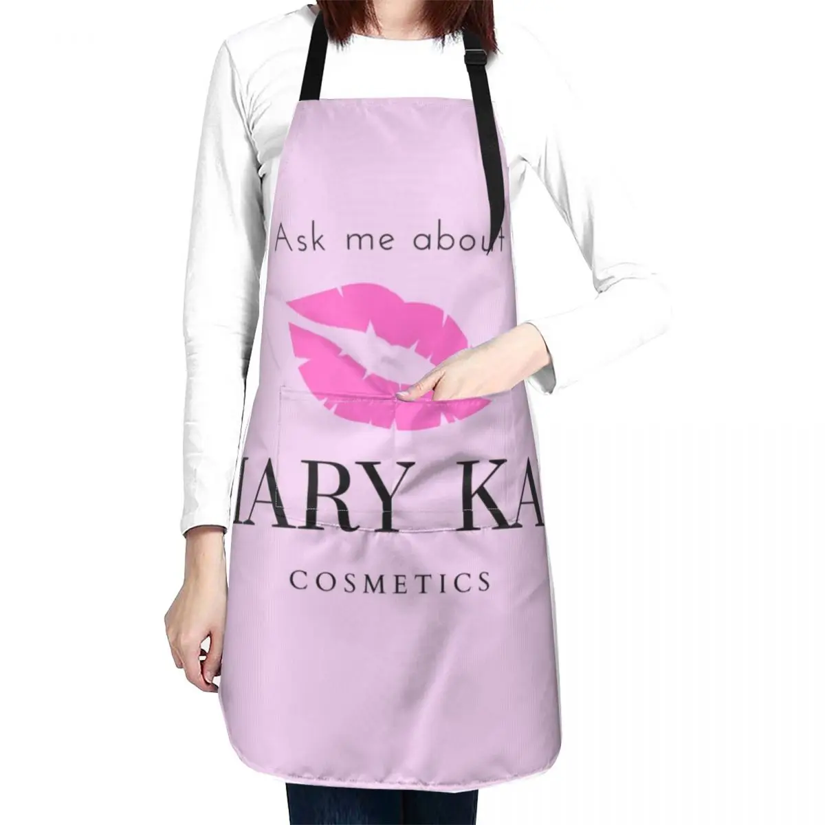 Ask me about Mary Kay cosmetics Apron esthetician Kitchen For Women Camping Kitchen on the wall Apron