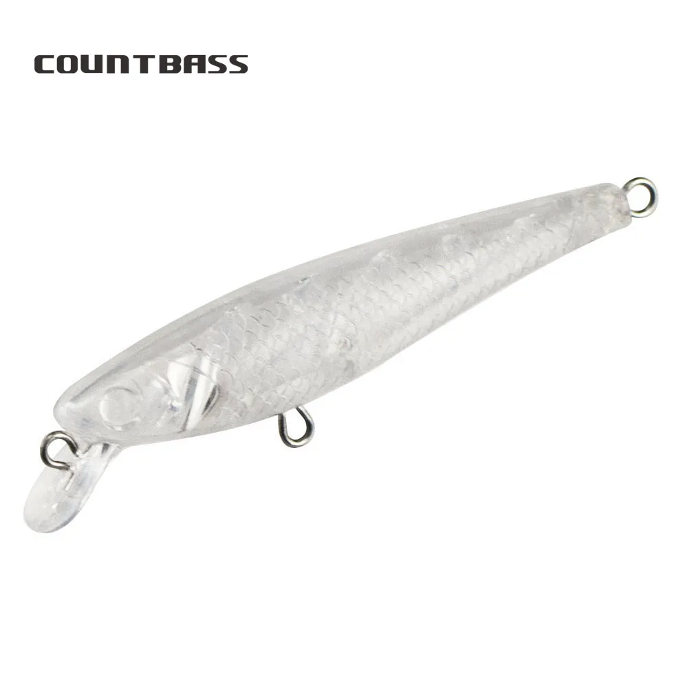 

Countbass 10Pcs Blank Hard Bait Bodies, 60mm/2.4" 3.5g/0.12oz Floating Minnow, Unpainted Fishing Lures, Wobblers, Hardbait Lure