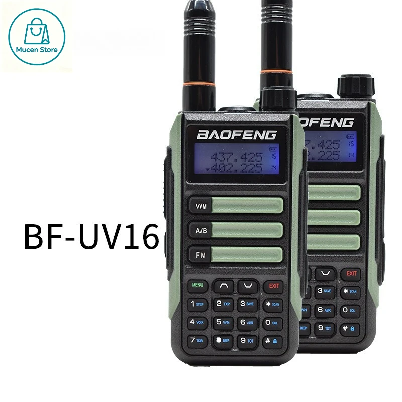 BF-UV16 BAOFENG Portable Walkie Talkie UV-16 Pro Mate 10W IP68 Waterproof Two Way Radios UV16 Plus Handheld Transceiver Upgraded