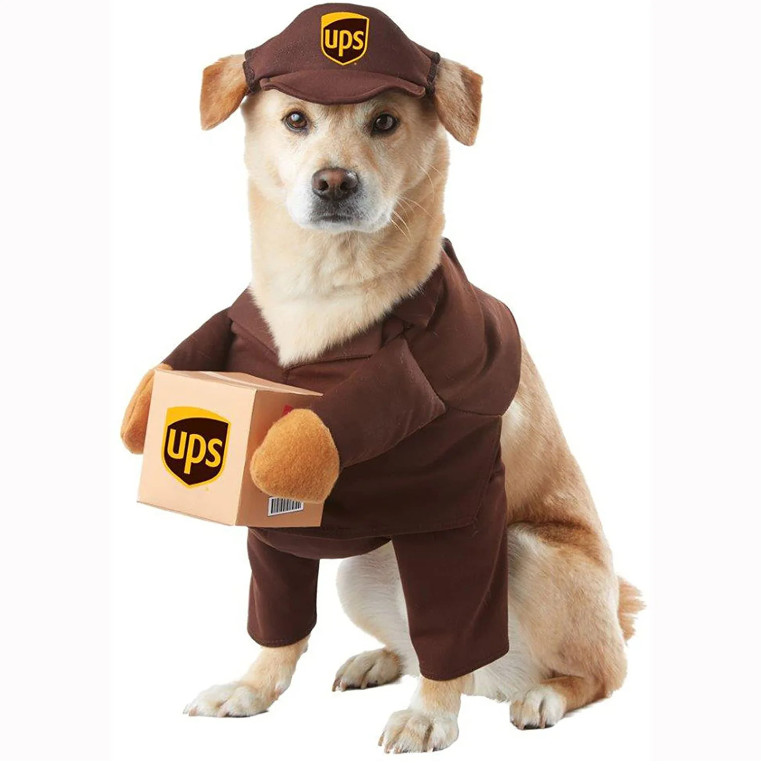 Pet Funny Role-playing Costume Collections UPS Pal Courier Big Dog Clothes Pet Clothing Disfraz De Perro De Halloween Clothes