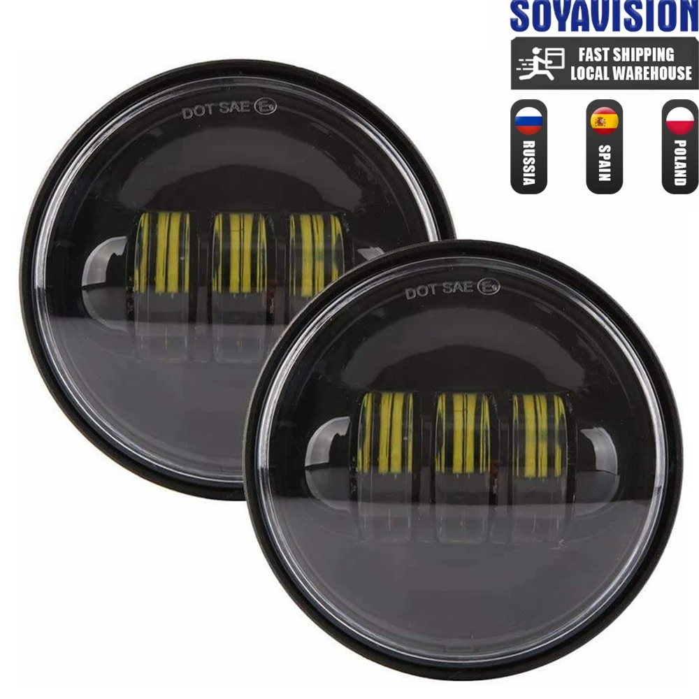 Voor Harley 7 "Led Projector Moto Koplamp + 4 1/2 Fog Passeren Lichten Voor Touring Electra Glide7 Inch koplamp Beugel Onderdelen