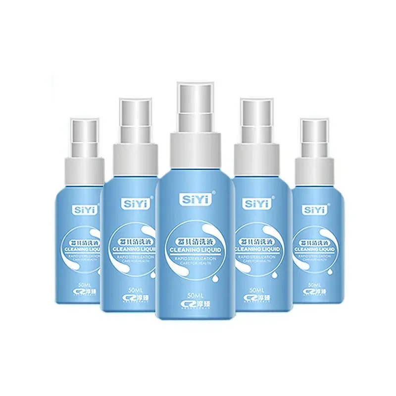 50ml Antibacterial Toy Cleaner Disinfection Liquid for Sex Vibrator Body Safe Cleaning Spray Bottle Sex Products Sterilization