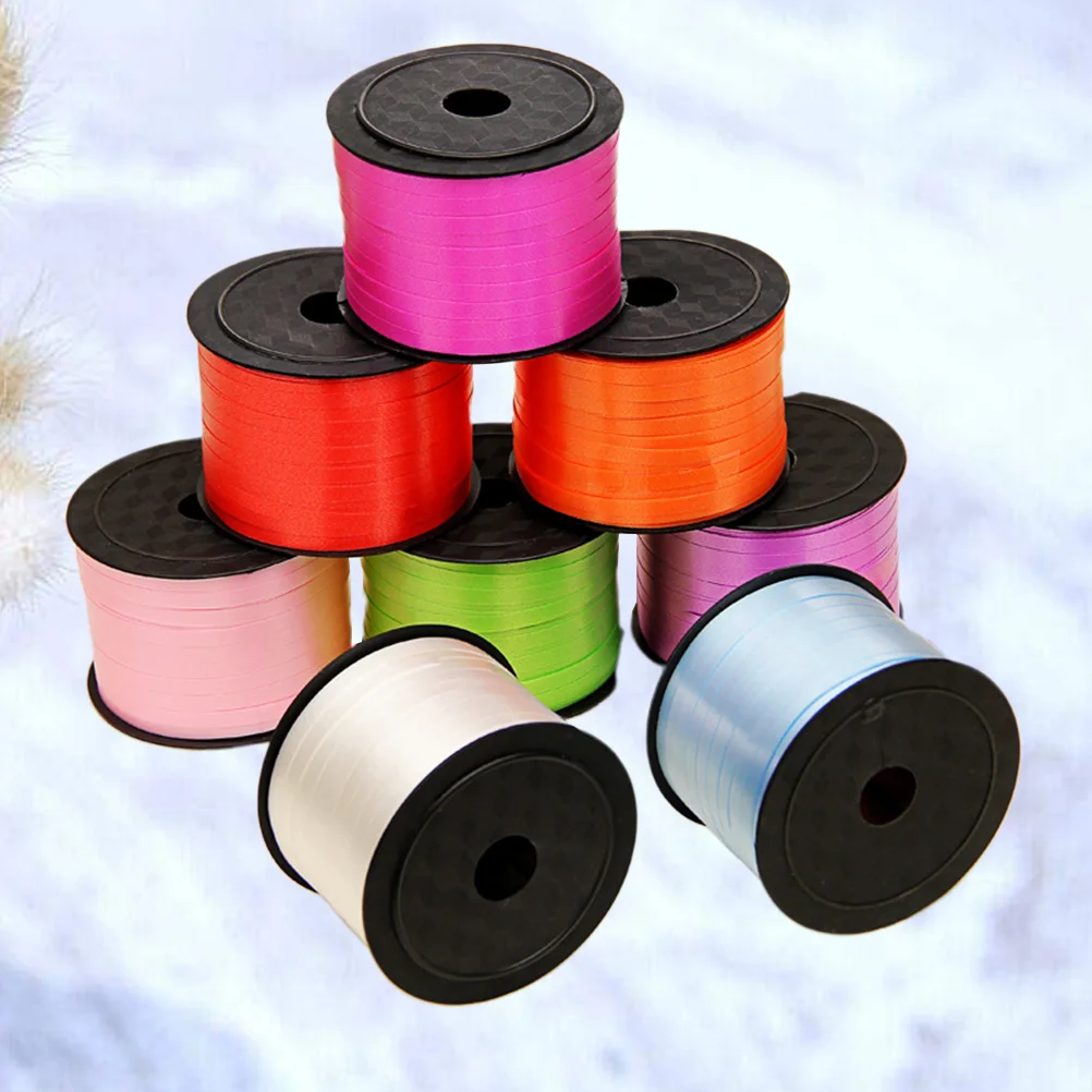 

12pcs 100 Yard Balloon Ribbon Multi-color Ribbon DIY Streamer Handmade Curling Ribbons Gift Wrap Ribbons Crafts Accessories