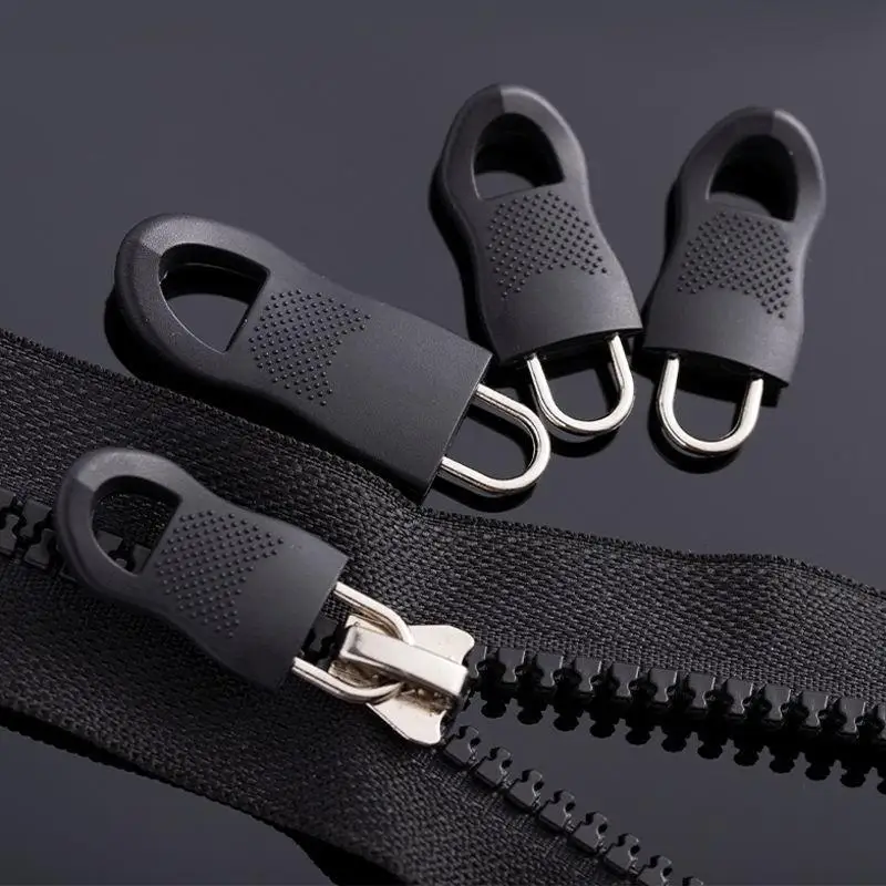 8Pcs Replacement Zipper Pull Puller Clothing Zip Fixer End Fit Rope Tag Broken Buckle Zip Cord Tab Bag Suitcase Backpack Tent