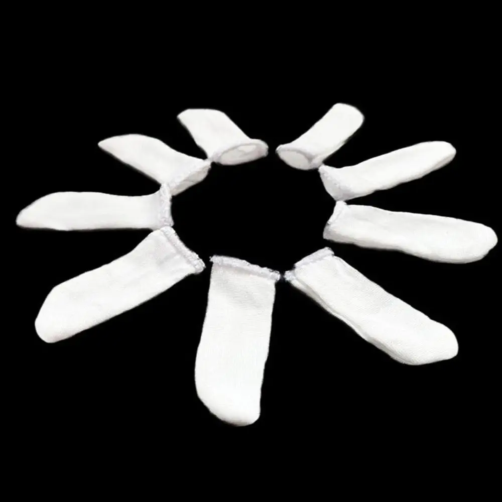 100PCS White Cotton Finger Cots Disposable Sweat Absorption Fingers Protective Gloves Thickening Extension Finger Covers Work - view 2