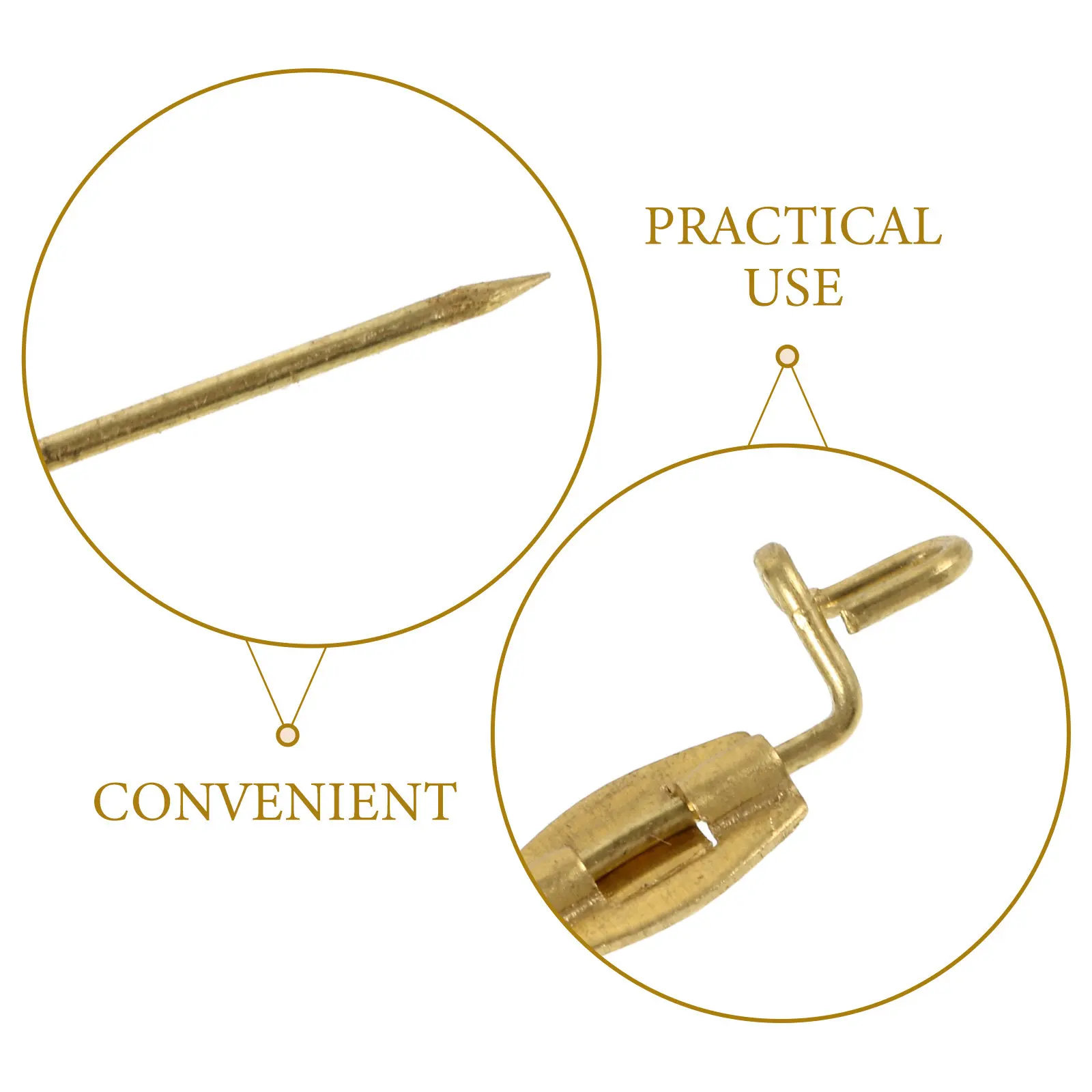 50Pcs P-Shaped Safety Pins Metal Badge Base Pins for Crafting Lapel Brooches DIY Sewing Reliable Rust-Resistant Secure Clasp