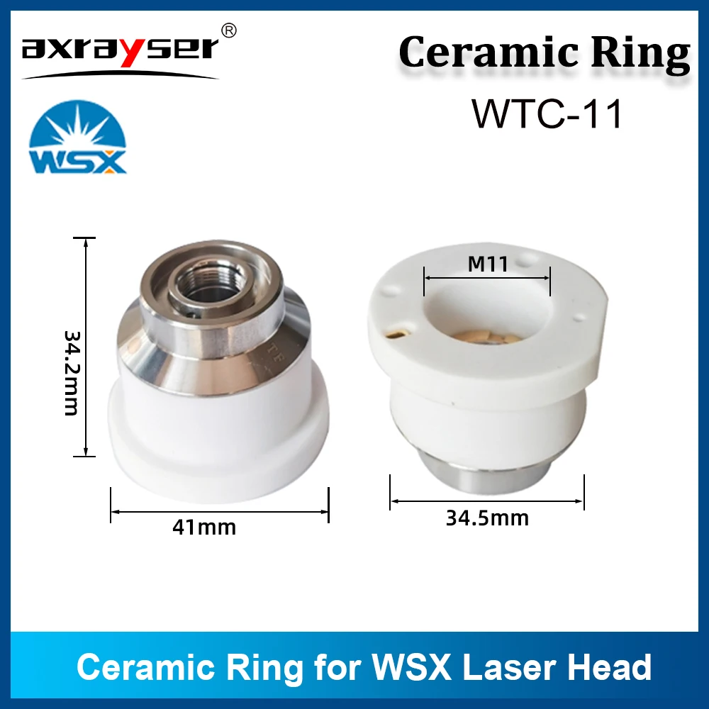 WSX الليزر السيراميك الدائري D31 M11 فوهة حامل أجزاء WTC-08/04/01 Mini ND18 ل WSX NC63A NC30 NC60 قطع الرأس #4