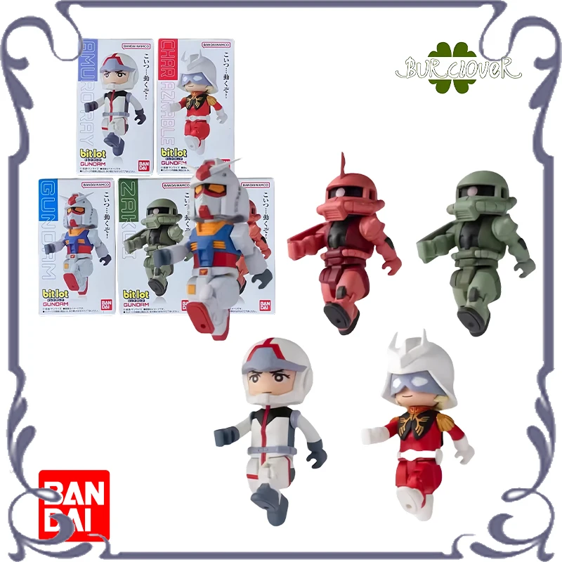 

Bandai Original GUNDAM Bitlot Series CHAR AZNABLE RX78 CHARS ZAKU II ZAKU II AMUROPRAY Movable building blocks Gifts In Stock