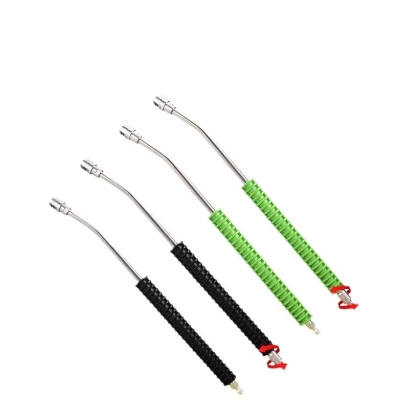 Car Washing Machine High-Pressure Water Gun Stainless Steel Self-Locking Extension Rod Nozzle Extension Rod Quick Connector