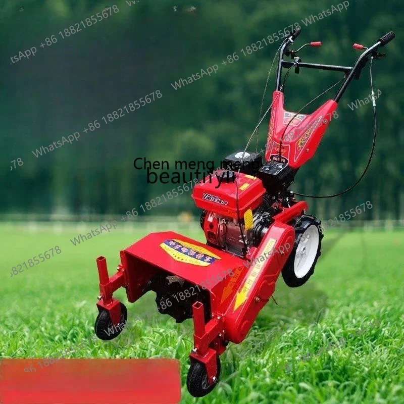 FF AY  lawn mower four-wheel drive self-propelled multi-functional soil lifting micro-tiller ditching grass crushing