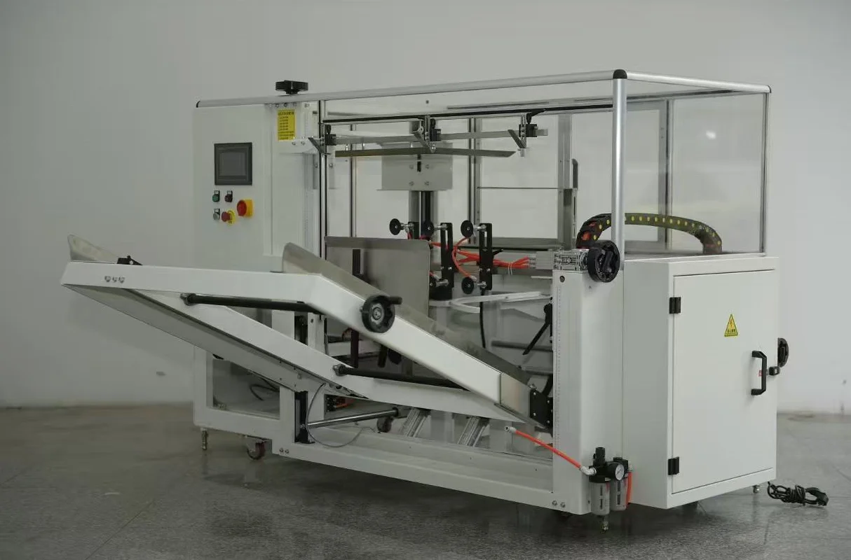 High Quality Fully Automatic Carton/Case/Box Former Erector and Bottom Tape Sealing Machine with CE Certification