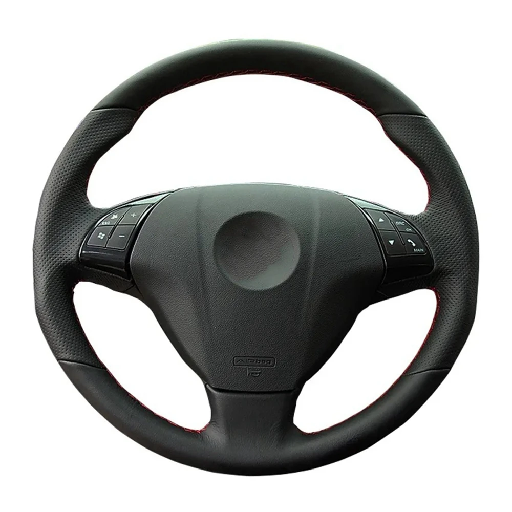 Car Steering Wheel Cover For Fiat Bravo Doblo Opel Combo Grande Punto Linea Qubo For Vauxhall Steering Wrap Microfiber Leather