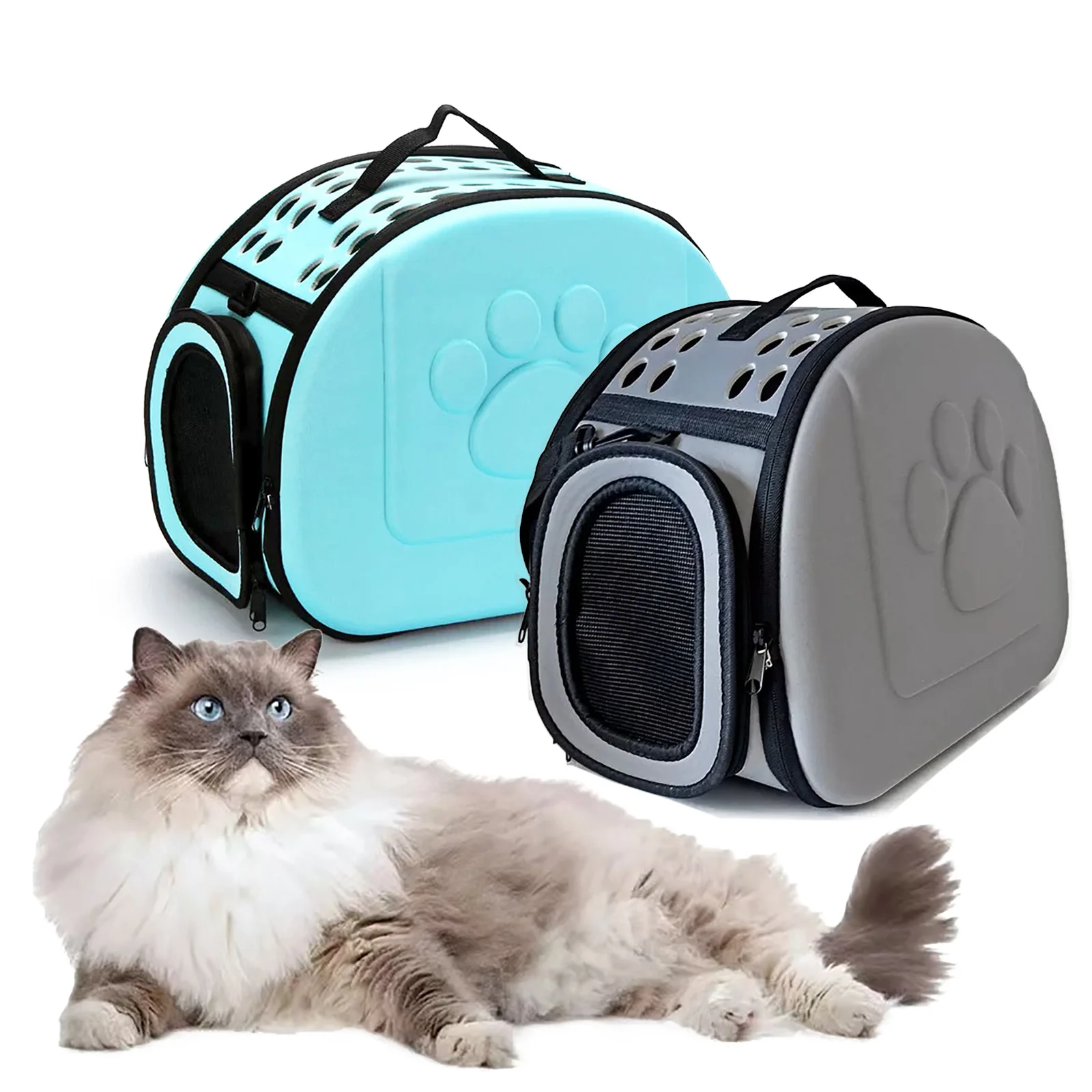 

Foldable Portable Outdoor Pet Travel Carrier Bag Crossbody Portable Breathable Bag Puppy Cats Carrying Bag