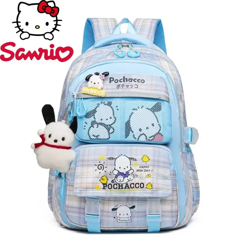 Sanrio New Fashion Girl Backpack 3-6 Grade Cartoon Cute Girl Backpack Large Capacity High Quality Casual Student Backpack