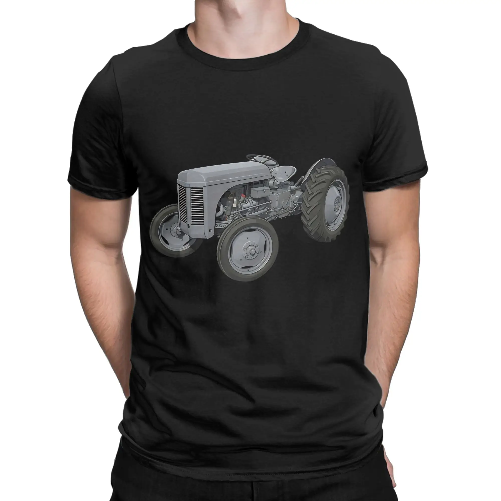 Feguson TE20 Tractor Little Grey Fergie Funny Graphic 100% Cotton T-Shirt Massey Ferguson Tees Tops For Men