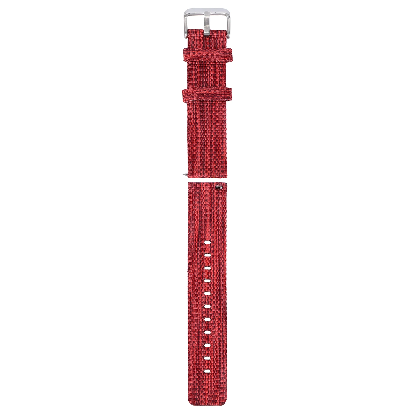 

Canvas Watch Band 20Mm Replacement Strap For Red Durable Ergonomic Design Simple Style Compatible