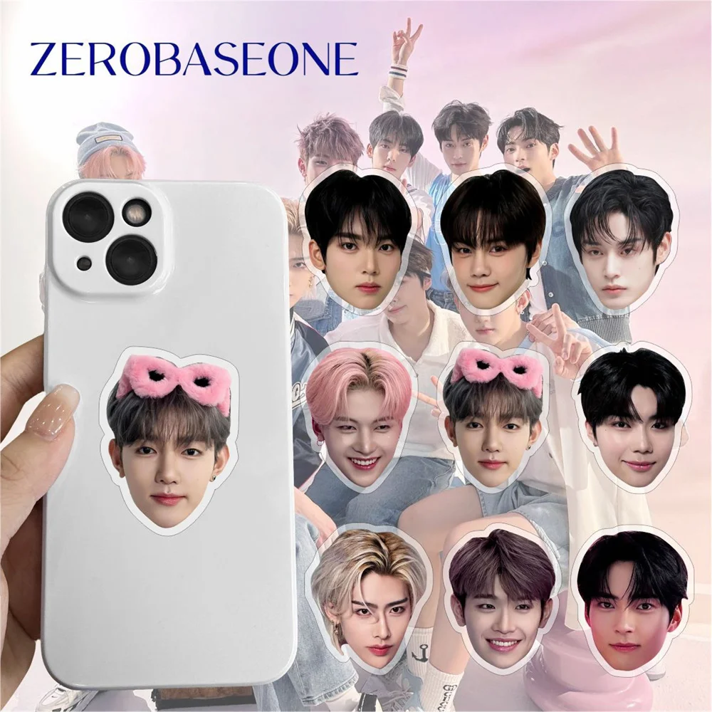 Kpop zerobaseone hd写真印刷アクリル電話サポート、zb1リッキービンzhanghao拡張リング、フィンガーグリップアクセサリー、ファンギフト