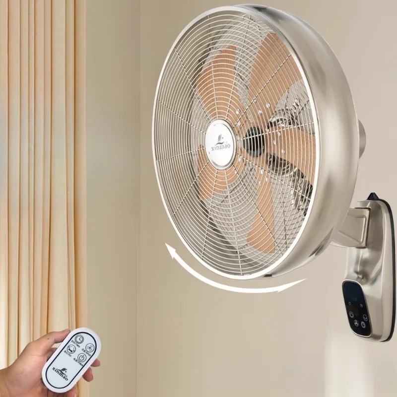 

Винтажный металлический настенный осциллирующий вентилятор 100 ° Регулируемые 6-скоростные высокоскоростные антикварные медные электрические вентиляторы для рекламы