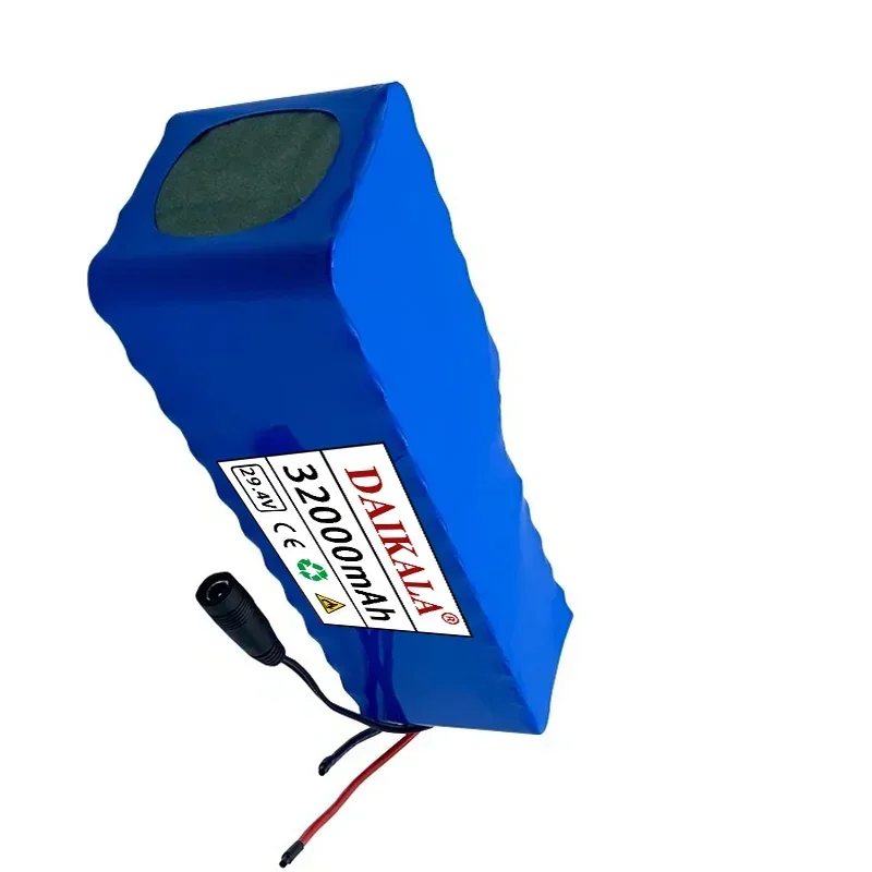 7S6P 24V 29.4 V 80Ah Rechargeable Lithium Battery Charger Customized Plug Intelligent BMS Electric Boat, DIY Battery Pack