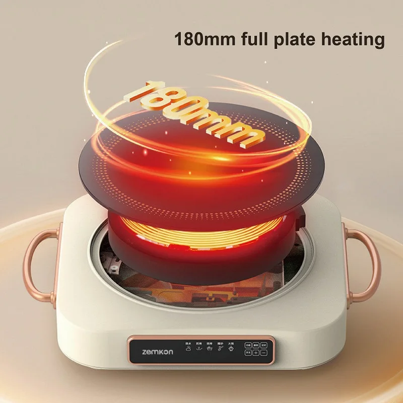 2200W Multi-function Electric Ceramic Stove Smart High-power Stir-fry/Hot Pot Induction Cooker Home Timed Electric Tea Stove