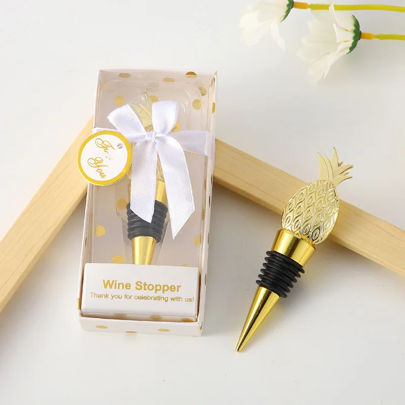 

20 Pieces/lot Fruit Wedding Receiption gifts of Pineapple Wine stopper favors for champagne bottle stoppers Party favors