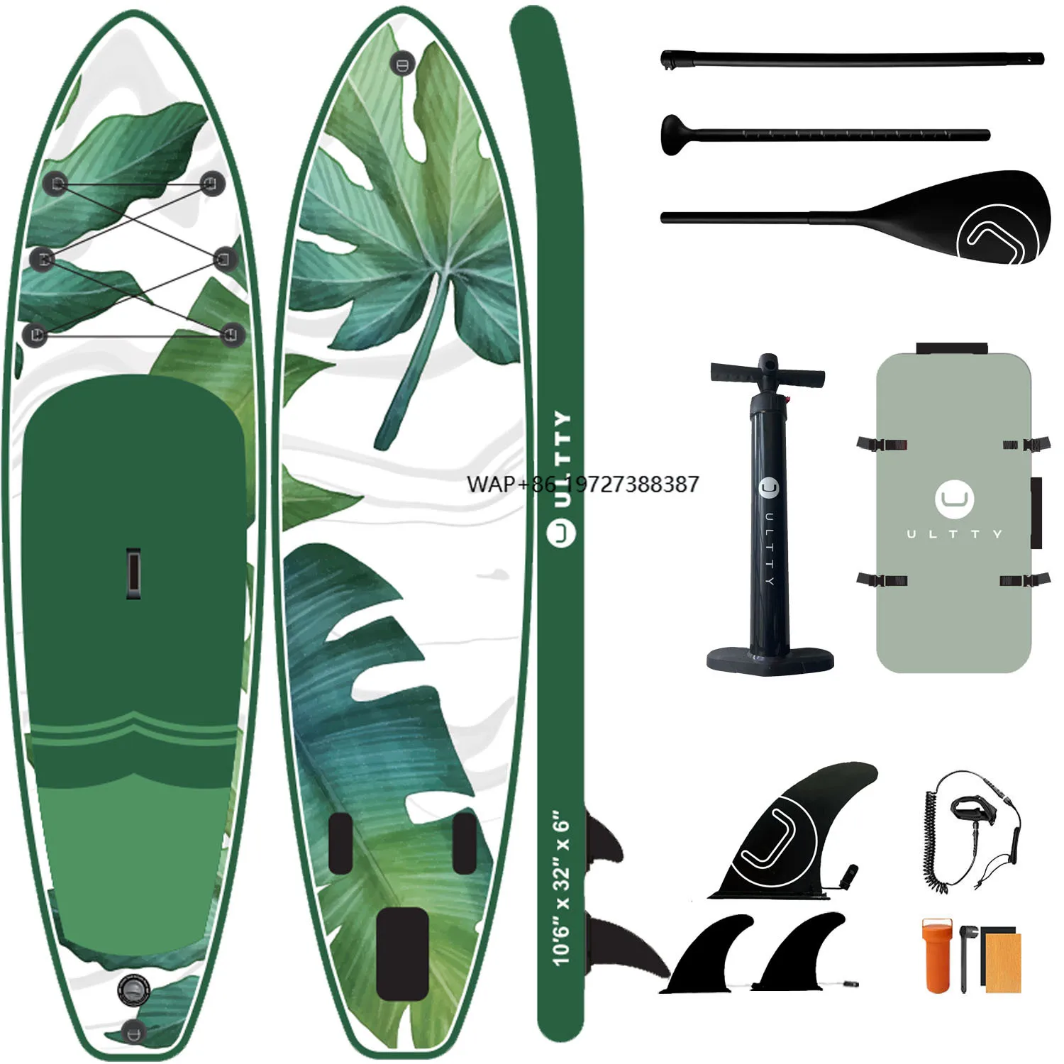 

ULTTY 10'6" Digital Printed Stand up Paddle Boards SUP Boards Inflatable Stan up Paddle Boards