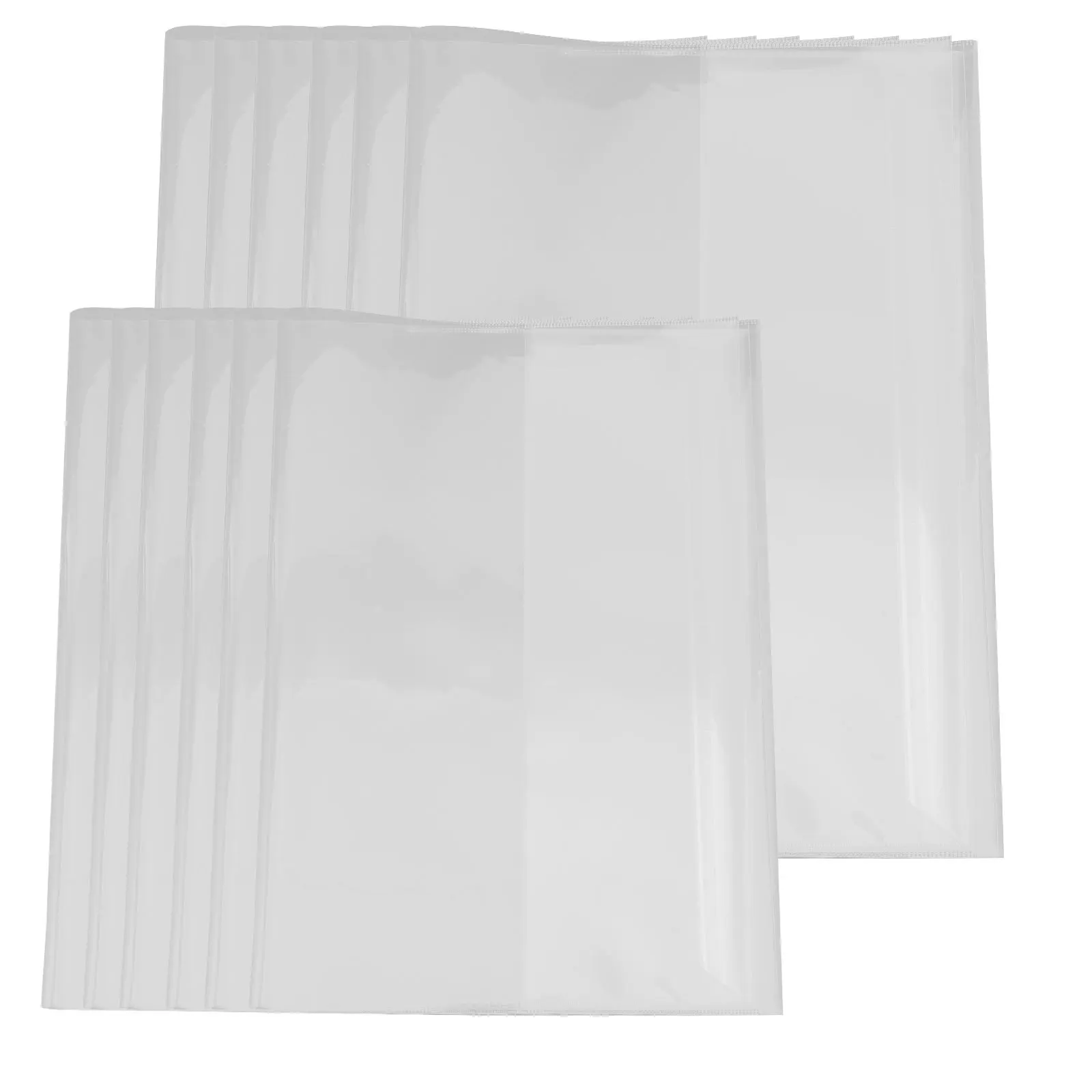 20Pcs Premium Plastic Book Cover Clear Self-Adhesive Sleeve for Books Scratch Resistant School Book Protection