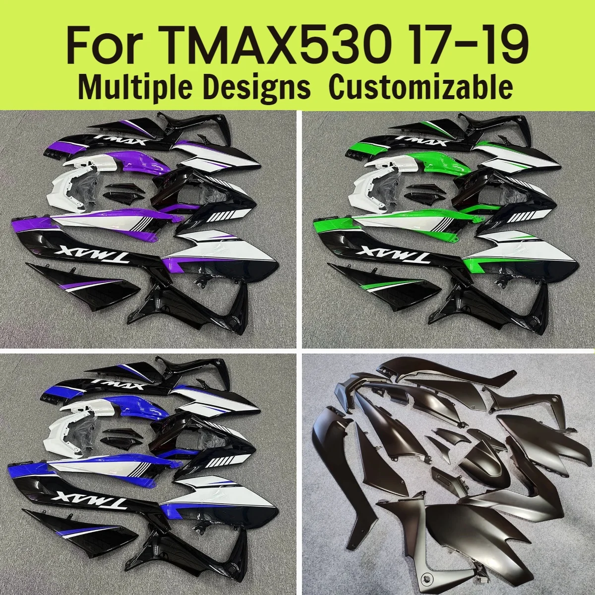 T-MAX530 2017 2018 2019 Cool Fairings for YAMAHA TMAX530 17 18 19 Motorcycle Plastic Set Injection Fairing Kit