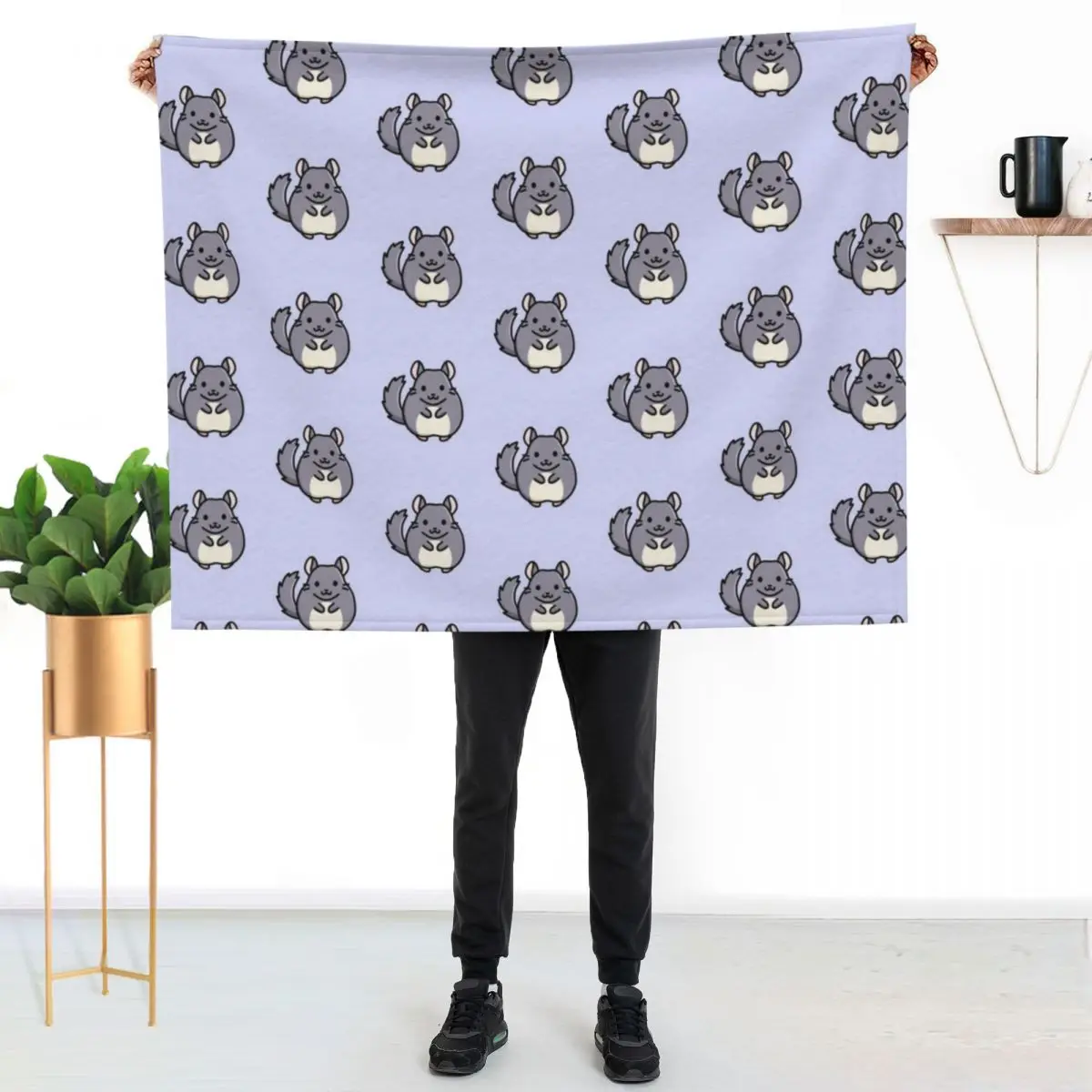 Violet Chinchilla Throw Blanket Hairy Comforter Flannel Decorative Beds Tourist Luxury Blankets