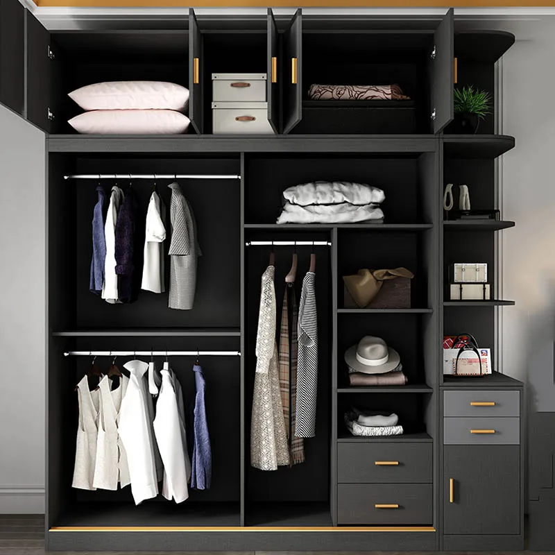 

Nordic Organizer Wardrobes Modern Clothing Rack Clothes Dressers Storage Cabinets Apartment Tall Closets Abiertos Home Furniture