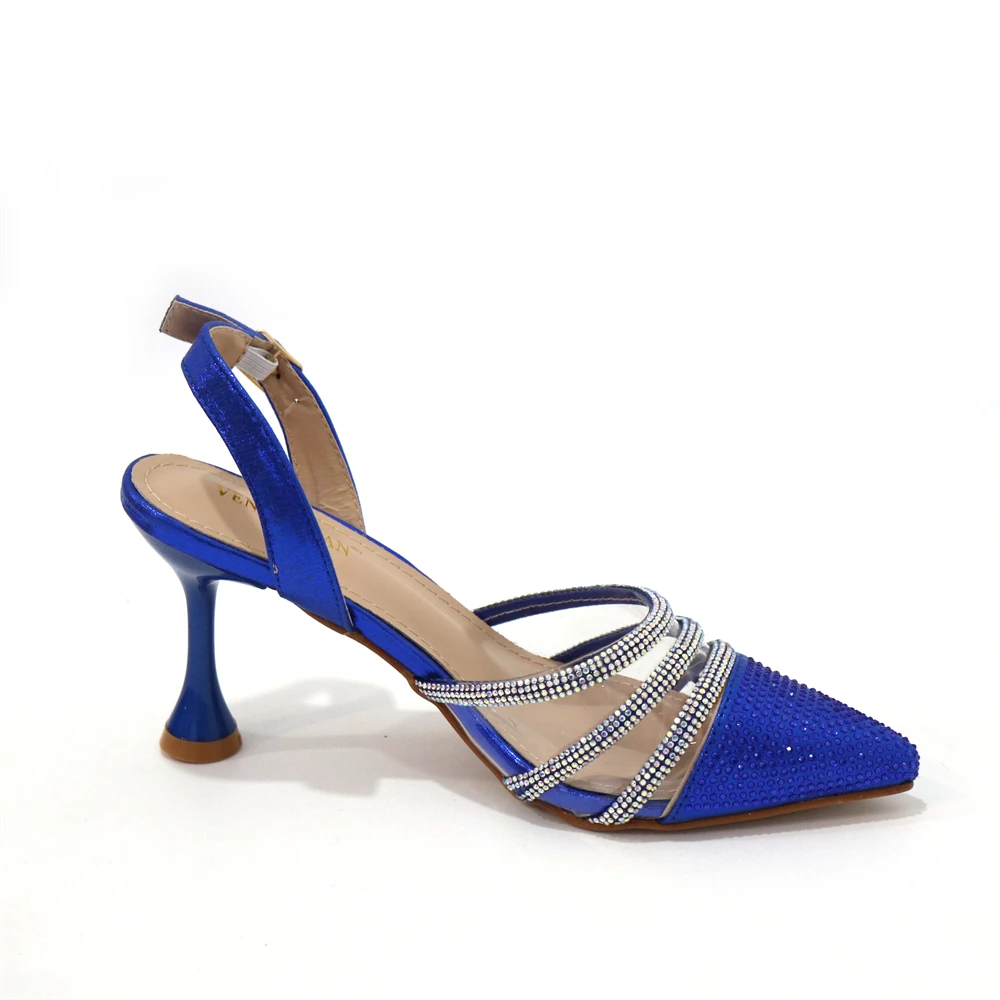 حقيبة كتف مغلف ممتازة للسيدات بالترتر أحذية حفلات الزفاف الأفريقية أو أحذية وحقيبة للركاب #2