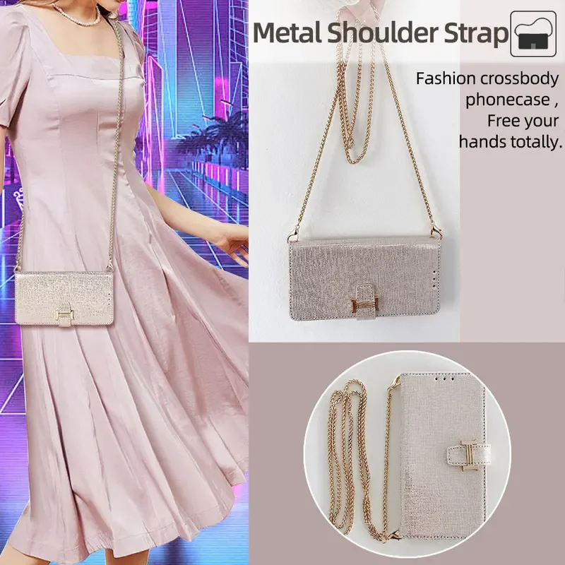 حافظة هاتف شعبية بلينغ الترتر حقيبة كروس قابلة للطي لهاتف موتورولا 50s X40 40 50 pro edge 50 Ultra 40 neo fusion محفظة مغناطيسية C #4