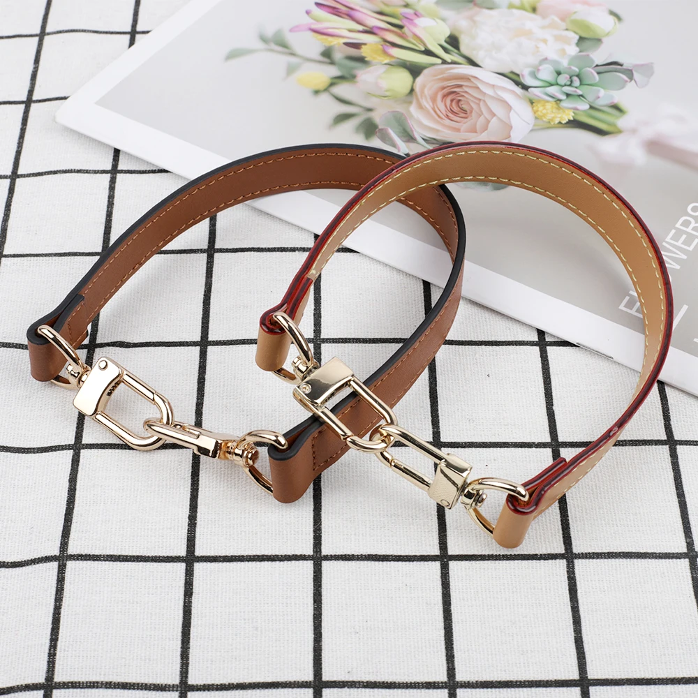 Luxury Short Shoulder Strap Genuine Leather Handbag Handle Strap High Quality Crossbody Bag Strap Belt Handbag Accessories
