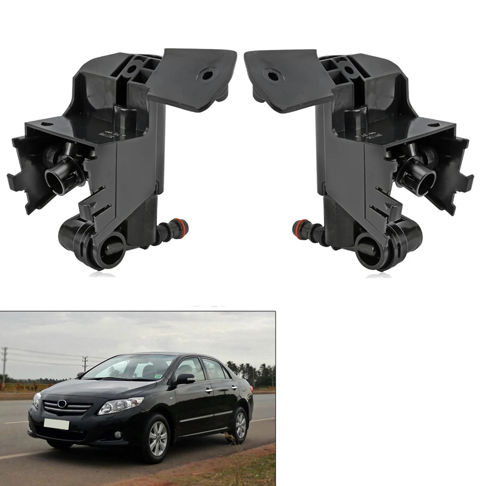 2PCS Front Bumper Headlight Washer Nozzle Head Light Cleaning Water Spray Jet for TOYOTA COROLLA E15 06-10 85208-02040 image 2