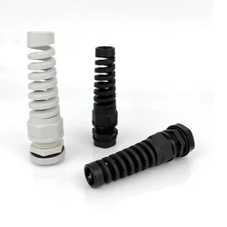 Waterproof PG16 Cable Gland Connector Plastic Flex Spiral Strain Relief Protector Nylon Cable Gland Flexible Joint PG7 PG9 PG11